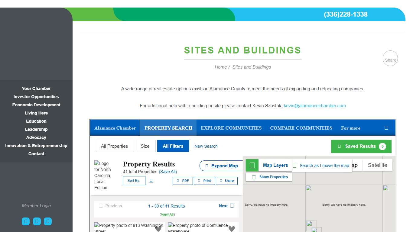 Sites and Buildings - Alamance County Area Chamber of Commerce