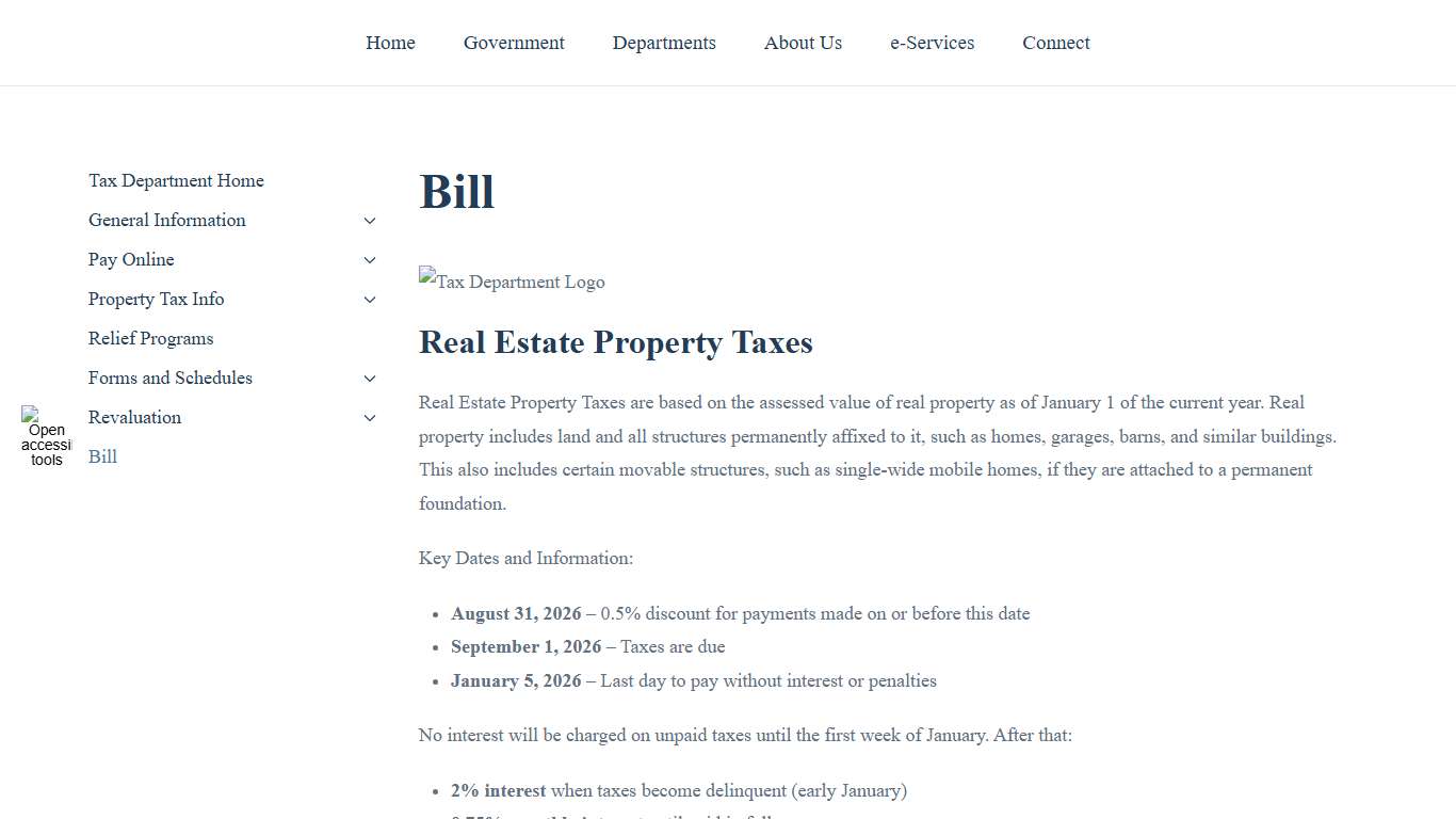 Bill – Alamance County Tax Department